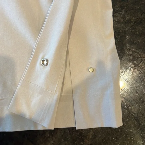 Athleta Tribeca Light Gray Wide Leg Cropped Track Pants Size 2 - Picture 15 of 16